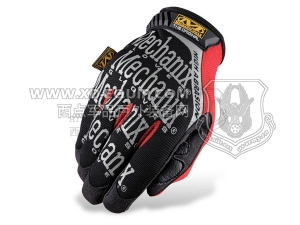 Mechanix 超级技师 The Original® High Abrasion Glove 高耐磨轻量手套 黑红色
