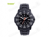 [全球联保] 瑞士机芯 Traser P6504 330 Black Storm 黑色风暴纪念版 钢制表带 手表