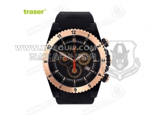 [全球联保] 瑞士机芯 Traser T7404 Classic Carbon Pro 经典玫瑰金表手表