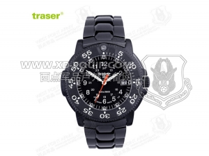 [全球联保] 瑞士机芯 Traser P6504 330 Black Storm 黑色风暴纪念版 钢制表带 手表