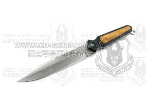 FOX Knives 意大利狐狸 464  Z60CDV.14 高速钢 铝合金＋橄榄木柄“直”（绝版）