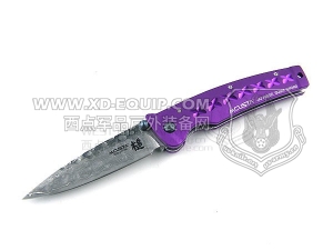 MCUSTA 传世家徽 MCUSTA 162D Tsuchi 槌 大马士革钢 铝柄 紫色“折”