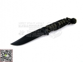 Kabar 卡巴 1117PC Short USA Neck Knife Black/OD 伞绳柄 “直”